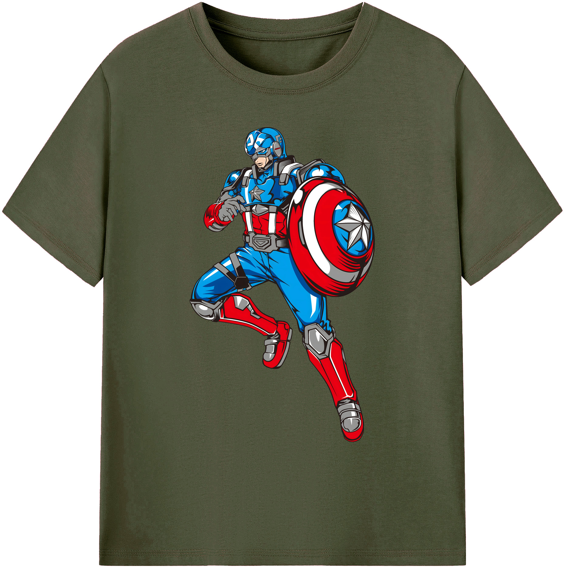 （画像用） アベンジャーズ The Avengers 綿100％ メンズ半袖Tシャツ｜肌触りやわらか＆通気性